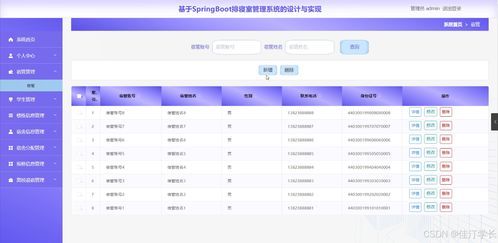 Java计算机毕业设计 排寝室管理系统的设计与实现